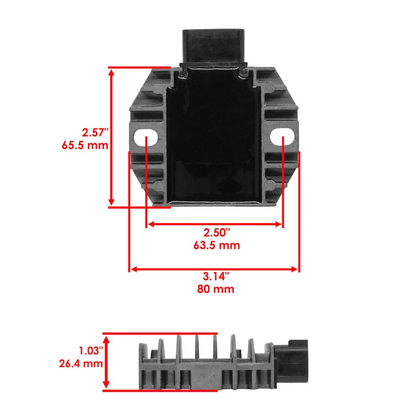 Caltric Stator & Regulator Rectifier W/Gasket Compatible With Yamaha Raptor 350 Yfm350R 2004-2013 - Image 3